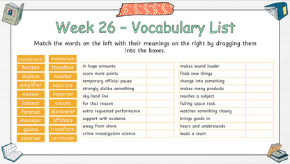Grade 6 - Conventions & Vocabulary - Saskatchewan Language - Lesson/Work Bundle