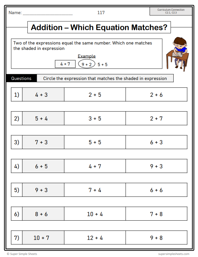 Grade 1 - Algebra - Patterns, Equations - Ontario Math - Lesson/Workbook Bundle