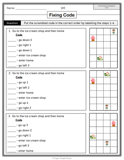 Grade 1 - Algebra - Patterns, Equations - Ontario Math - Lesson/Workbook Bundle