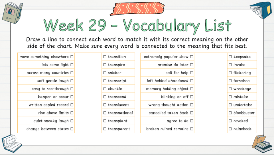 Grade 6 - Conventions & Vocabulary - BC Language - Lesson/Workbook Bundle