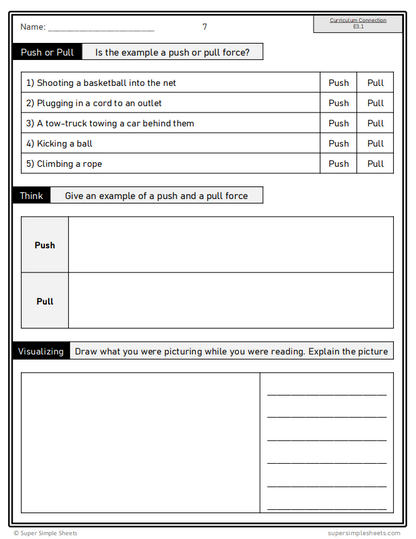 Grade 3 - Energy Forces - Alberta Science - Lesson/Workbook Bundle