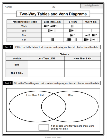 Grade 3 - Data Literacy and Probability - Ontario Math - Lesson/Workbook Bundle