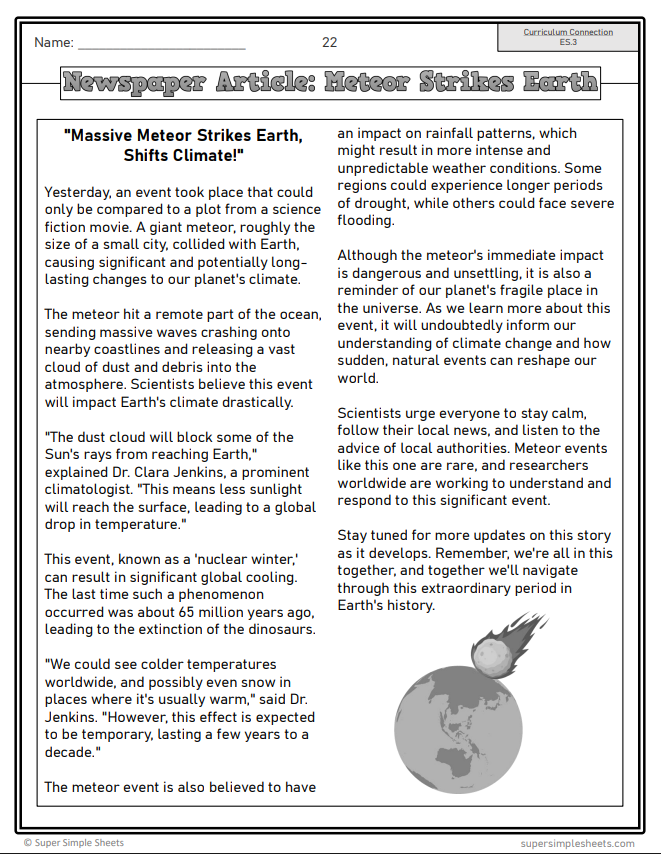 Grade 6 - Earth Systems - Alberta Science - Lesson/Workbook Bundle
