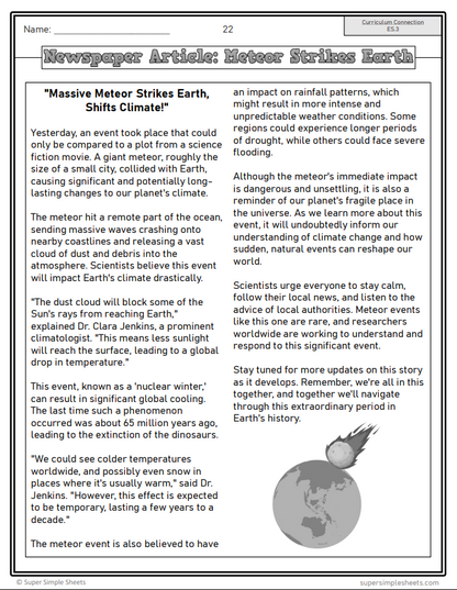Grade 6 - Earth Systems - Alberta Science - Lesson/Workbook Bundle