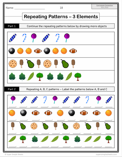 Grade 1 - Ontario Math - Full Year Bundle - New 2020 Curriculum
