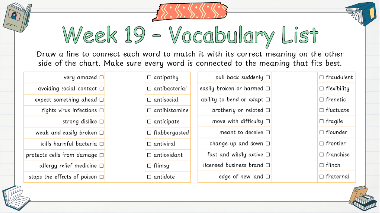 Grade 7 - Conventions & Vocabulary - Alberta Language - Lesson/Workbook Bundle