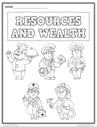 Grade 1 - Resources & Wealth - Saskatchewan Social Studies - Lesson/Work Bundle