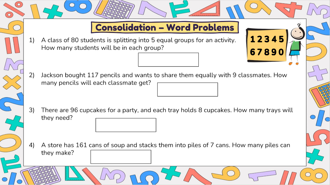 Grade 4 - Number Unit - BC Math - Lesson/Workbook Bundle