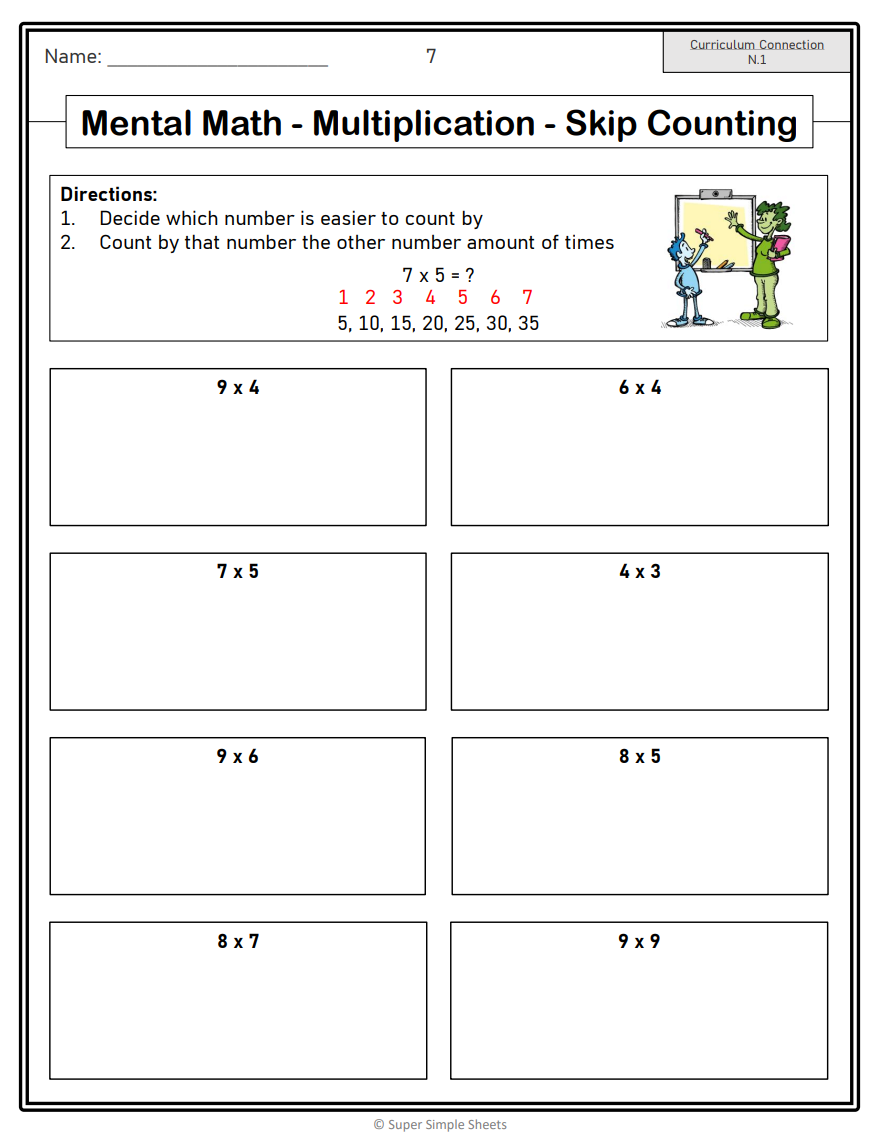Grade 7 - Number Unit - BC Math - Lesson/Workbook Bundle