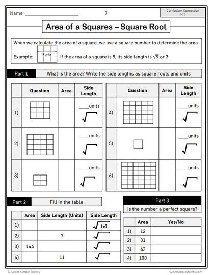 Grade 8 - Number Unit - BC Math - Lesson/Workbook Bundle