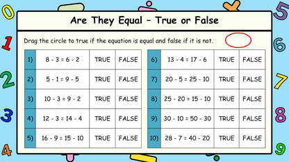 Grade 1 - Patterning and Equations Unit - BC Math - Lesson/Workbook Bundle