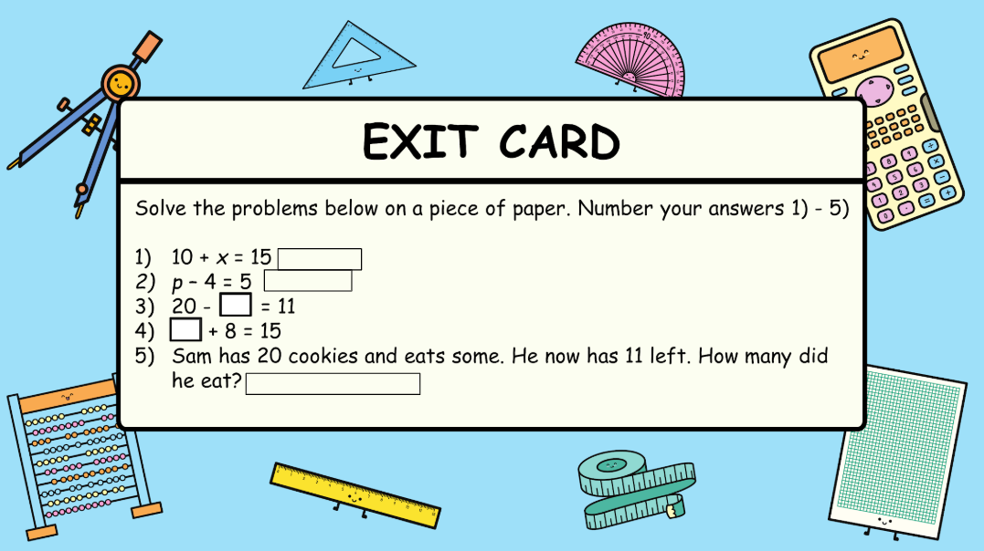 Grade 1 - Patterning and Equations Unit - BC Math - Lesson/Workbook Bundle