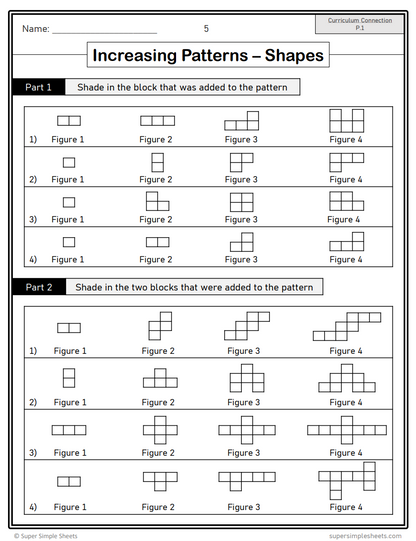 Grade 4 - Patterning and Equations Unit - BC Math - Lesson/Workbook Bundle