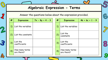 Grade 5 - Patterning and Equations Unit - BC Math - Lesson/Workbook Bundle
