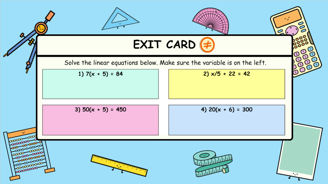 Grade 8 - Patterning and Equations Unit - BC Math - Lesson/Workbook Bundle