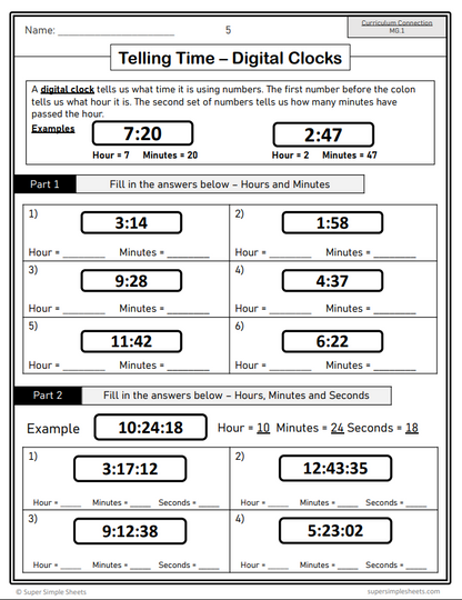 Grade 4 - Measuring Unit - BC Math - Lesson/Workbook Bundle