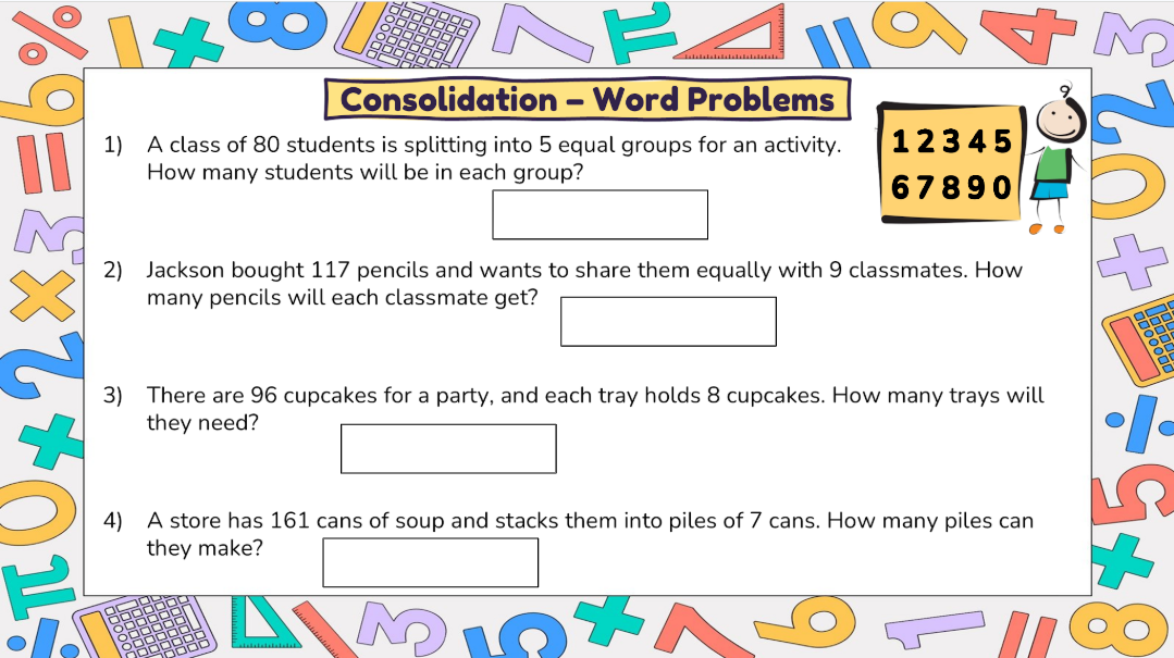 Grade 4 - Number Unit - Manitoba Math - Lesson/Workbook Bundle