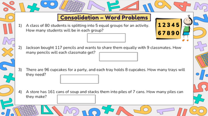 Grade 4 - Number Unit - Manitoba Math - Lesson/Workbook Bundle
