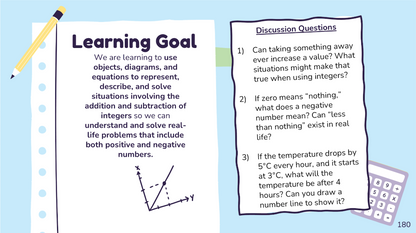 Grade 7 - Number Unit - Manitoba Math - Lesson/Workbook Bundle