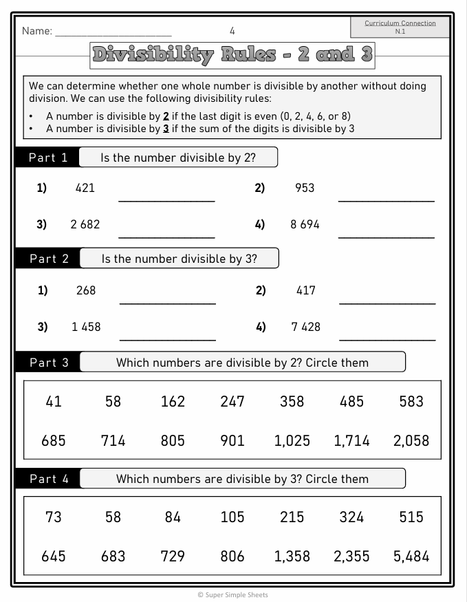 Grade 7 - Number Unit - Manitoba Math - Lesson/Workbook Bundle