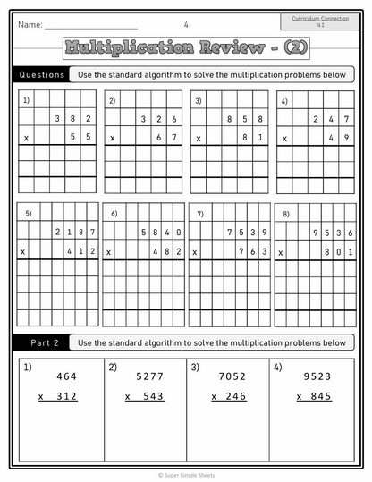 Grade 8 - Number Unit - Manitoba Math - Lesson/Workbook Bundle