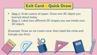 Grade 1 - Shape and Space Unit - Manitoba Math - Lesson/Workbook Bundle