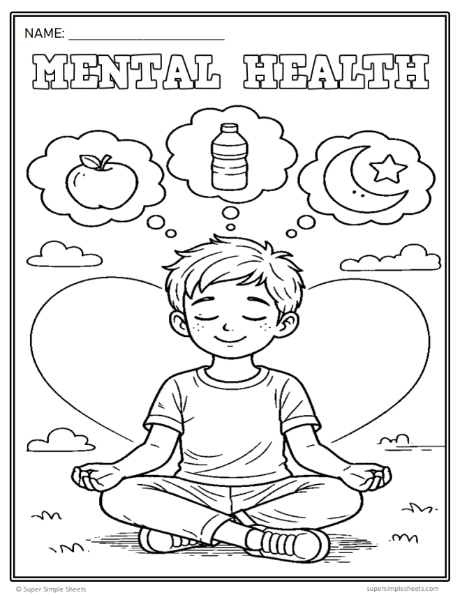 Grade 1 - Mental Health - Ontario Health - Lessons/Workbook Bundle