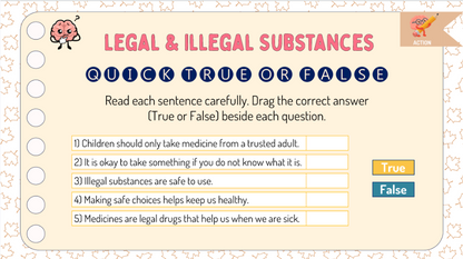 Grade 3 - Substance Use Addiction & Related Behaviours - Ontario Health - Bundle