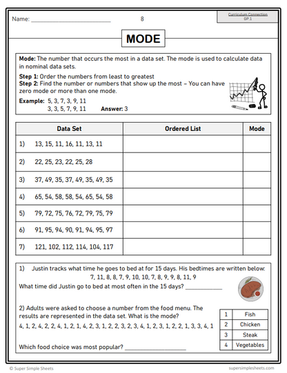 Grade 8 - Statistics Unit - BC Math - Lesson/Workbook Bundle