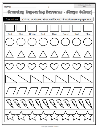 Grade 1 - Patterns and Relations - Manitoba Math - Lesson/Workbook Bundle