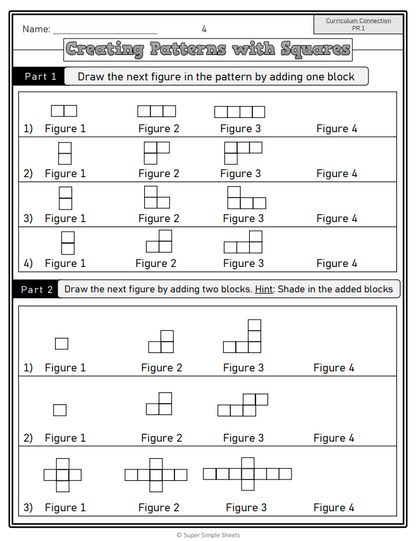 Grade 4 - Patterns and Relations - Manitoba Math - Lesson/Workbook Bundle