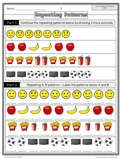 Grade 5 - Patterns and Relations - Manitoba Math - Lesson/Workbook Bundle
