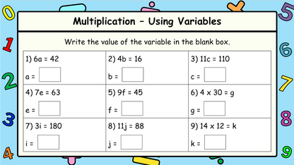 Grade 7 - Patterns and Relations - Manitoba Math - Lesson/Workbook Bundle