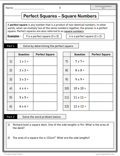 Grade 8 - Number Unit - Saskatchewan Math - Lesson/Workbook Bundle