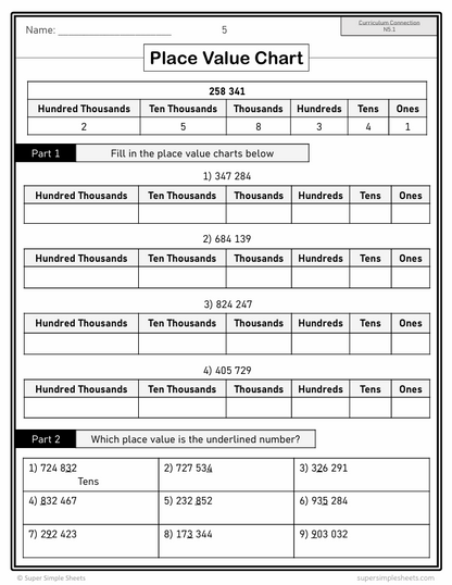 Grade 5 - Number Unit - Saskatchewan Math - Lesson/Workbook Bundle