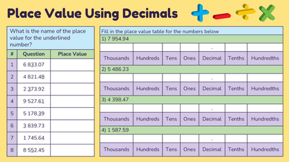 Grade 5 - Number Unit - Saskatchewan Math - Lesson/Workbook Bundle