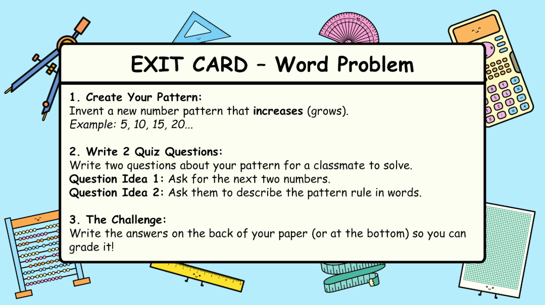 Grade 4 - Patterns and Relations - Saskatchewan Math - Lesson/Workbook Bundle