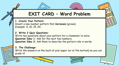Grade 4 - Patterns and Relations - Saskatchewan Math - Lesson/Workbook Bundle