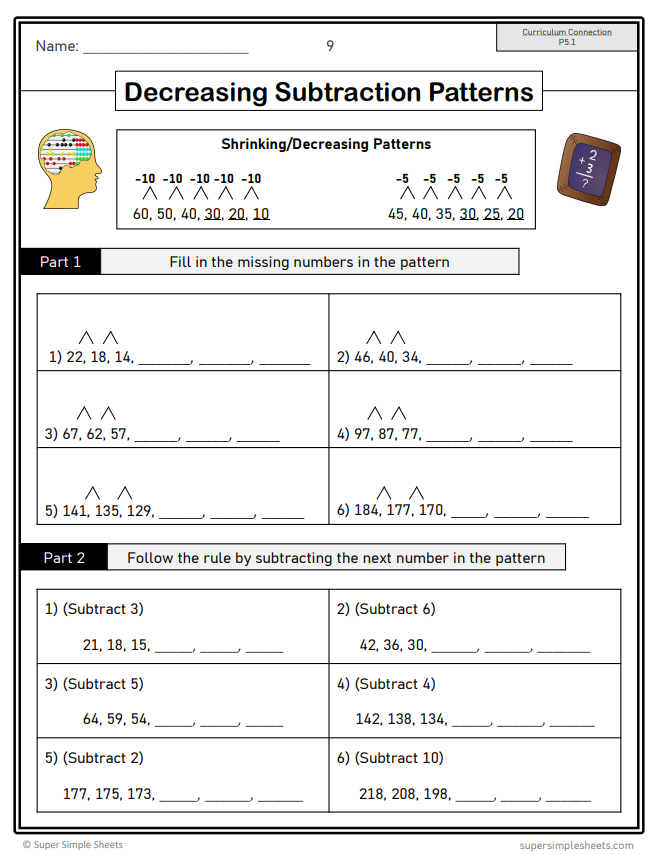 Grade 5 - Patterns and Relations - Saskatchewan Math - Lesson/Workbook Bundle