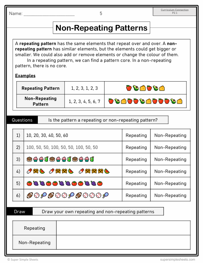 Grade 2 - Patterns and Relations - Saskatchewan Math - Lesson/Workbook Bundle