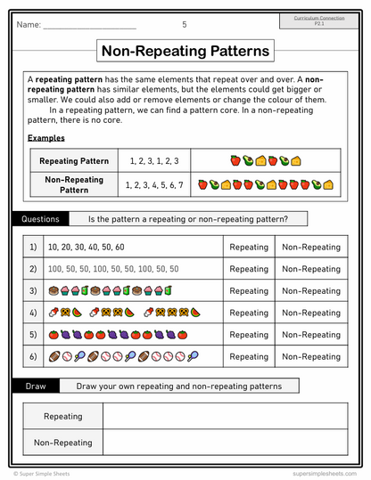 Grade 2 - Patterns and Relations - Saskatchewan Math - Lesson/Workbook Bundle