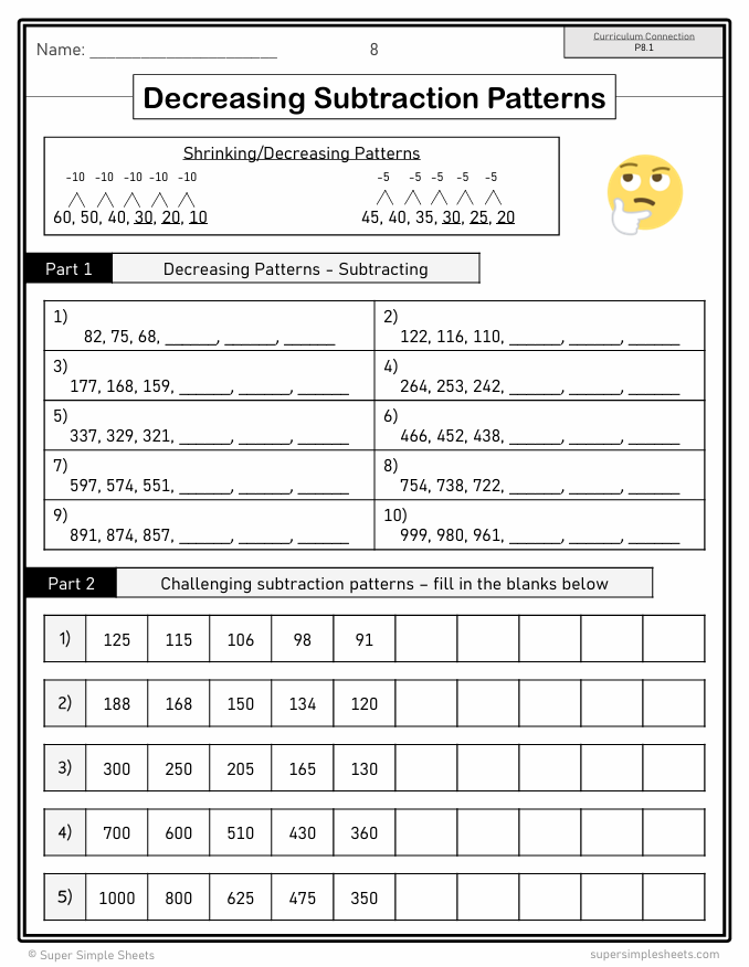 Grade 8 - Patterns and Relations - Saskatchewan Math - Lesson/Workbook Bundle
