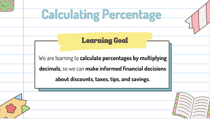 Grade 7 - Financial Literacy Unit - BC Math - Lesson/Workbook Bundle
