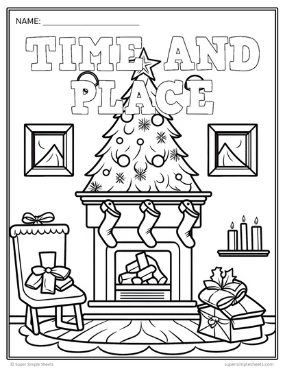 Kindergarten - Time and Place - Alberta NEW Social Studies - Lesson/Workbook Bundle