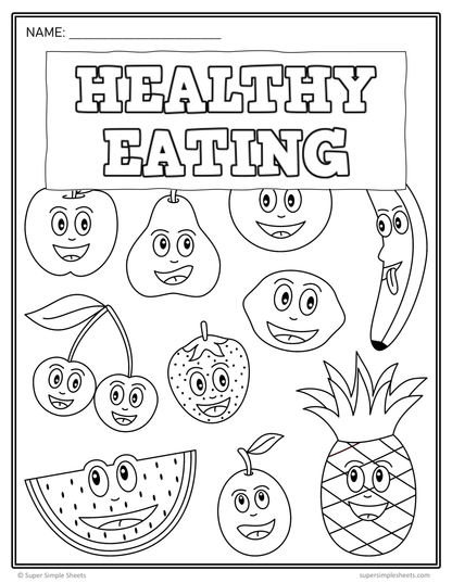 Grade 1 - Healthy Eating - Ontario Health - Lessons/Workbook Bundle