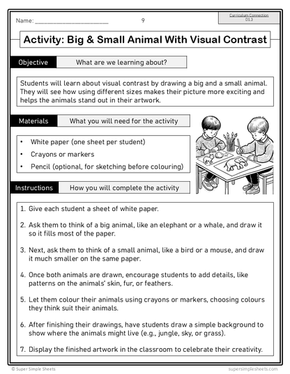 Ontario Arts Curriculum Grade 1 - Visual Arts