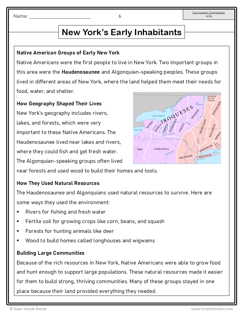 New York - Grade 4 Social Studies - FULL YEAR BUNDLE