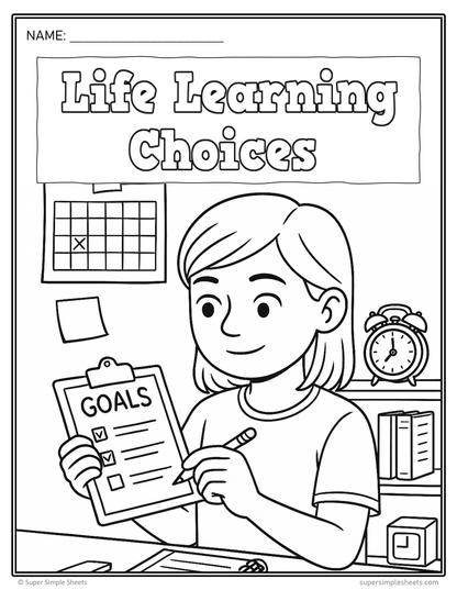 Grade 8 - Life Learning Choices Unit - Alberta Health - Lessons/Workbook Bundle