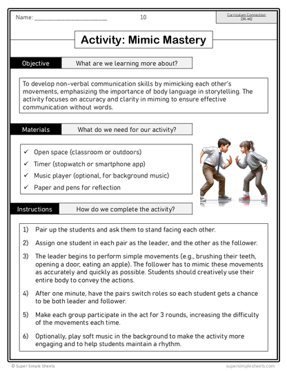 Manitoba Dramatic Arts Curriculum - Grade 5 - Drama unit