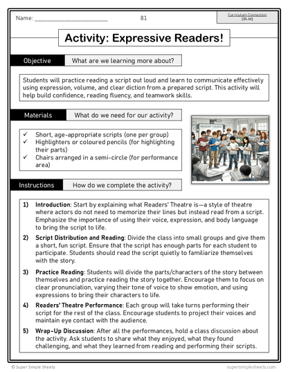 Manitoba Dramatic Arts Curriculum - Grade 4 - Drama unit